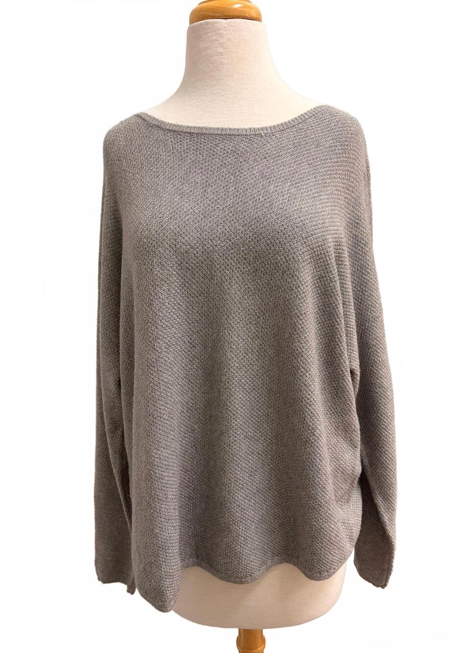 NEW NINETY CLOTHING CO women's crew neck sweater in grey